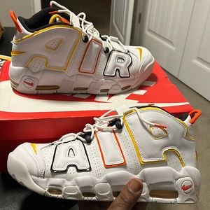SIZE 12 TANGERINE/UNIVERSITY GOLD/WHITE UPTEMPOS